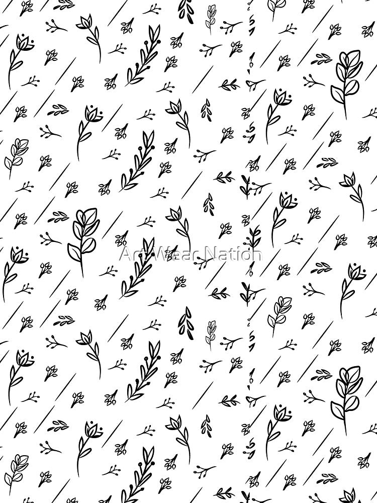 Floral minimalist patterns by Art Wear Nation