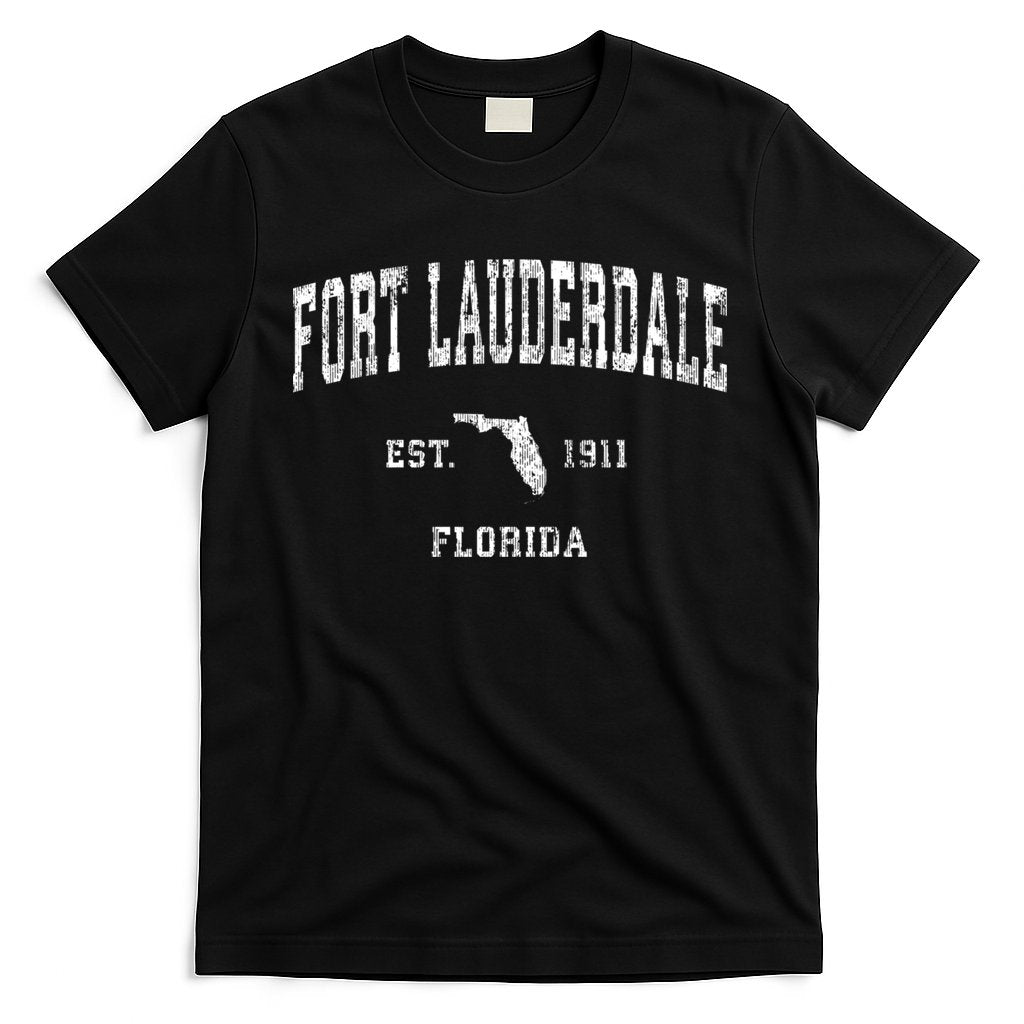 Fort Lauderdale Florida Fl Vintage Sports T-Shirt Hoodie, Sweatshirt | CoreVibeTees.com