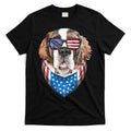 Fourth of July Bernard American Flag July 4th St Bernard Dog T-Shirt Hoodie, Sweatshirt | CoreVibeTees.com