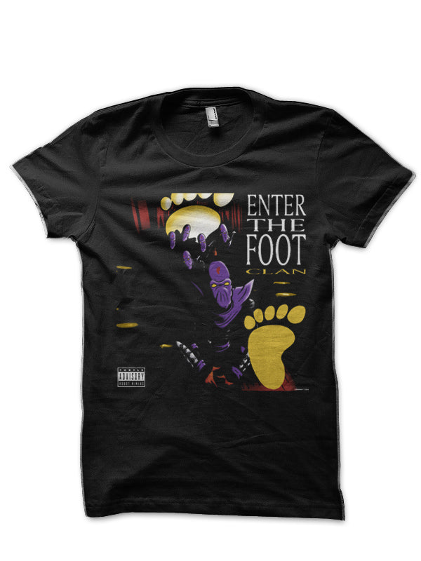 Enter The Foot Clan Black T-Shirt Hoodie, Sweatshirt | CoreVibeTees.com