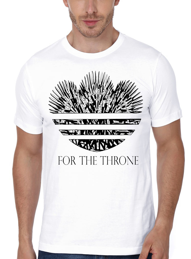 For The Throne Half Sleeve White T-Shirt Hoodie, Sweatshirt | CoreVibeTees.com