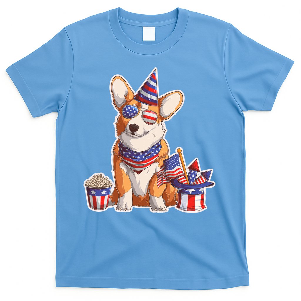 Fourth of July USA American Corgi T-Shirt Hoodie, Sweatshirt | CoreVibeTees.com