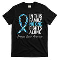Family Prostate Cancer Awareness Light Blue Ribbon Survivor T-Shirt Hoodie, Sweatshirt | CoreVibeTees.com