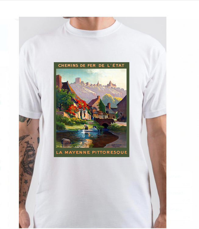 Vintage Travel Poster France Ly Mayenne Pittoresque T-Shirt Hoodie, Sweatshirt | CoreVibeTees.com
