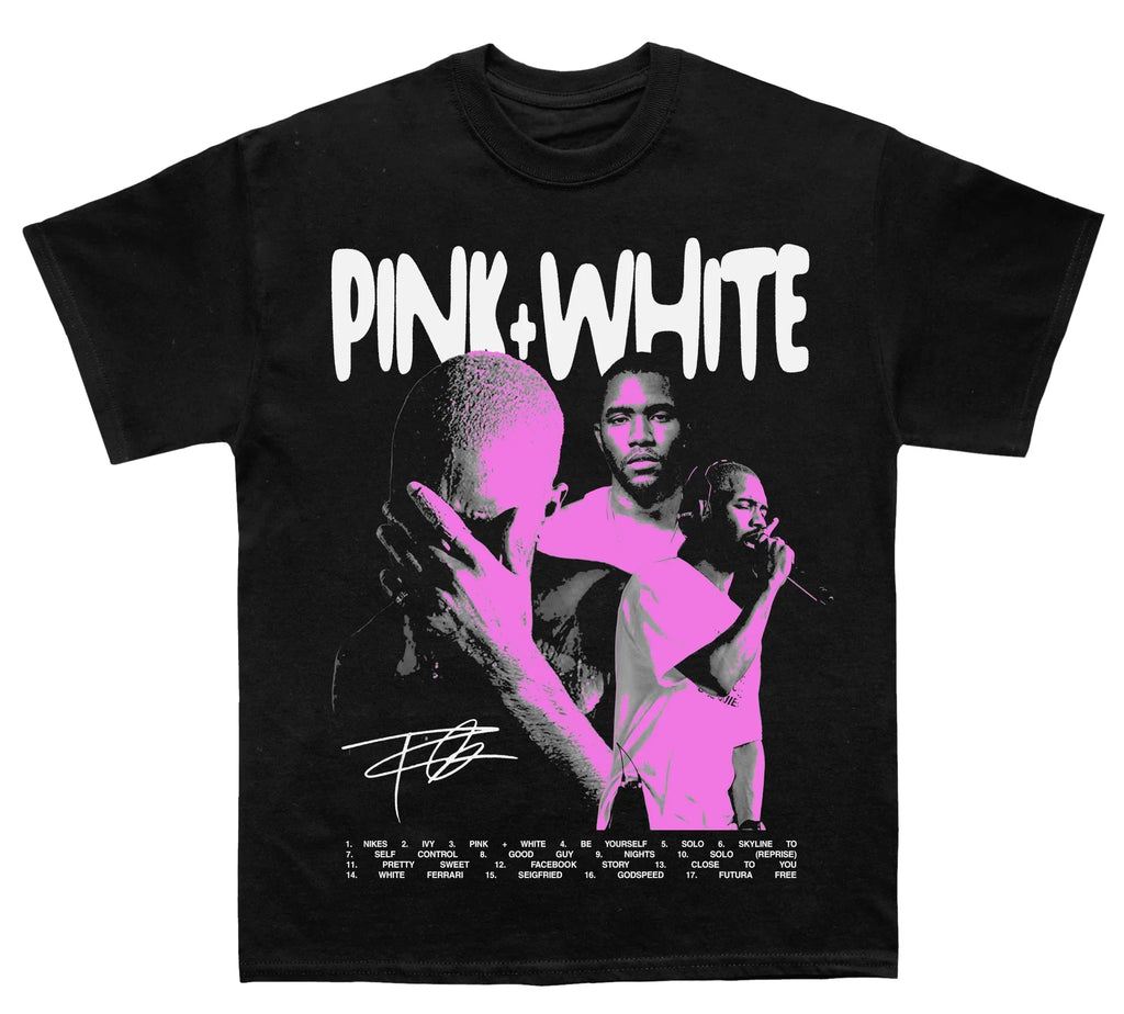 Frank Ocean "Pink & White" TEE Hoodie, Sweatshirt | CoreVibeTees.com (Image 1)
