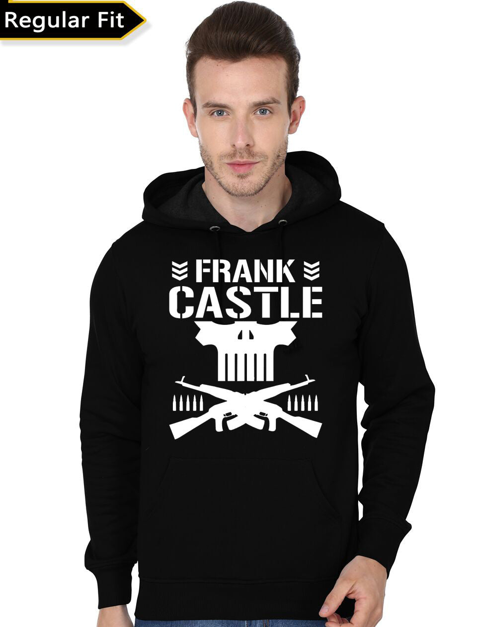 Frank Castle Black Hoodie T-Shirts, Sweatshirt | CoreVibeTees.com