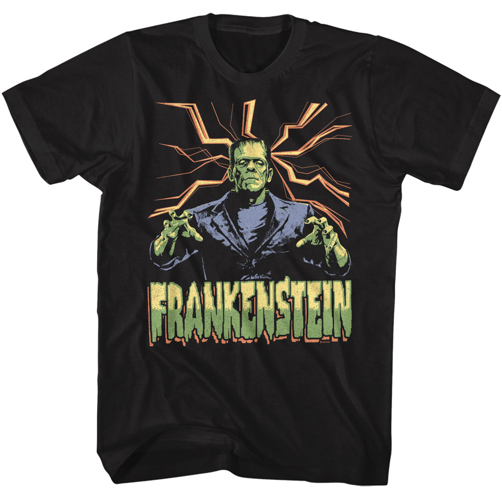 Frankenstein Lightning T-Shirt Hoodie, Sweatshirt | CoreVibeTees.com