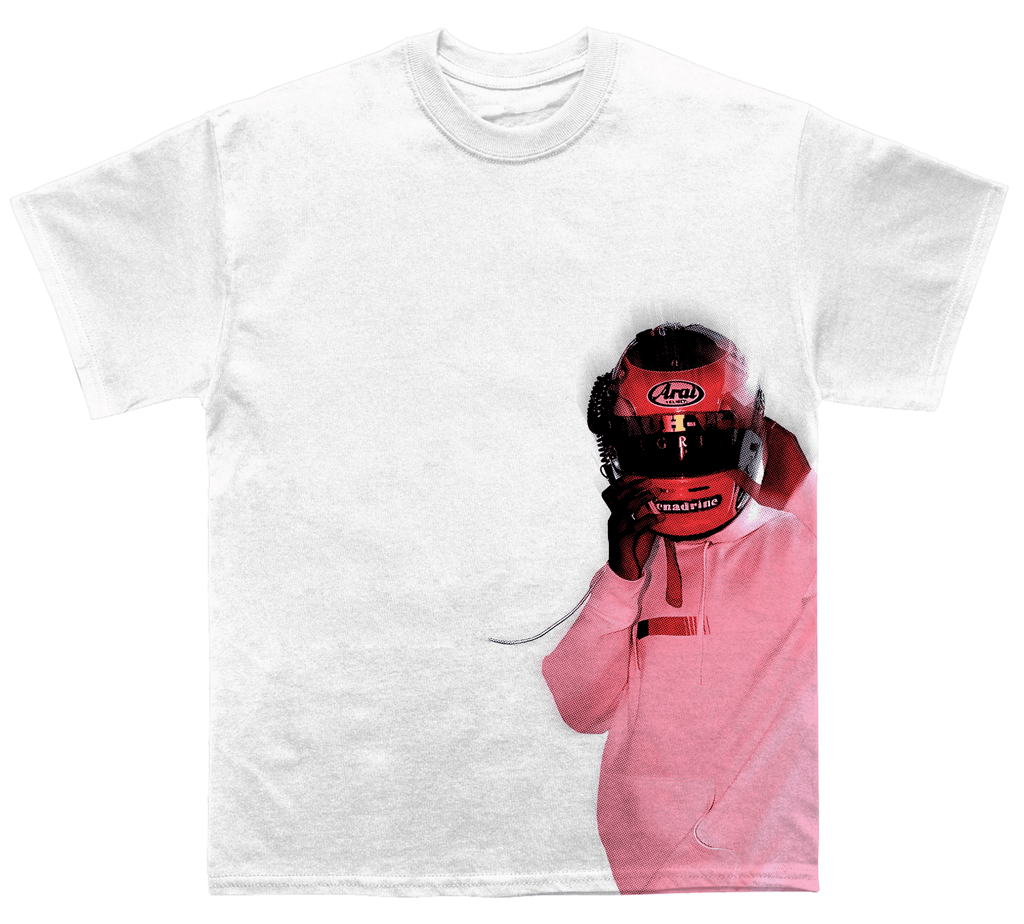 Frank Ocean "Pink Racer" Backprint TEE Hoodie, Sweatshirt | CoreVibeTees.com (Image 1)