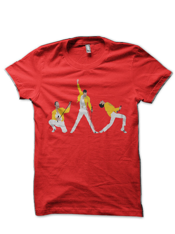 Freddie Mercury Red T-Shirt Hoodie, Sweatshirt | CoreVibeTees.com