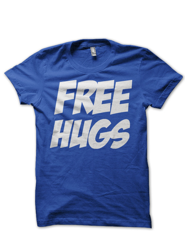 Free Hugs Blue Tee Hoodie, Sweatshirt | CoreVibeTees.com