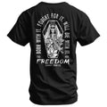 Born with it. Fought for it. Will Die for it. Freedom Men's T-Shirt Hoodie, Sweatshirt | CoreVibeTees.com (Image 1)