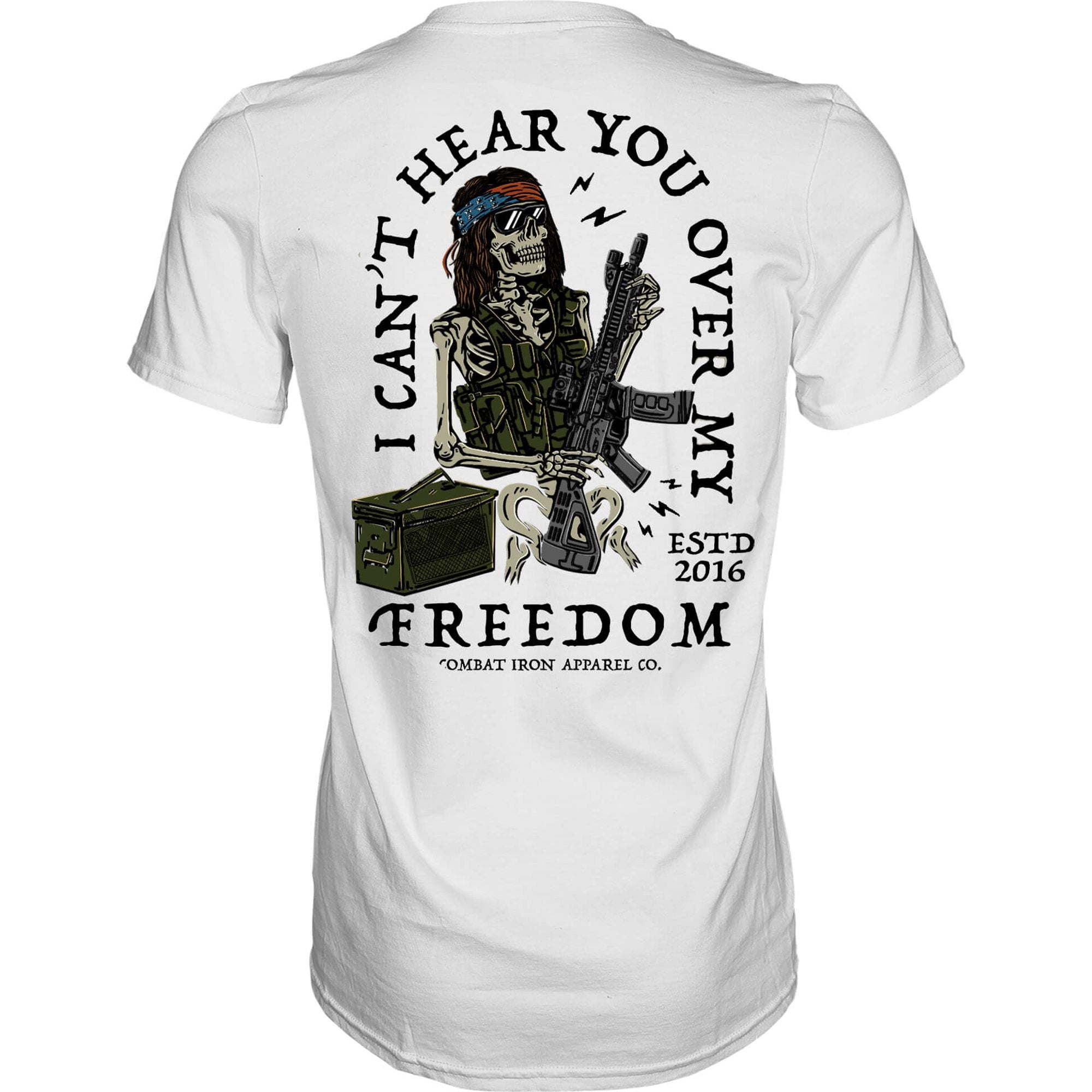 I Can't Hear You Over My Freedom AR Guitar Men's T-Shirt Hoodie, Sweatshirt | CoreVibeTees.com (Image 2)