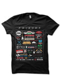 Friends Black Half Sleeve T-Shirt Style002 Hoodie, Sweatshirt | CoreVibeTees.com