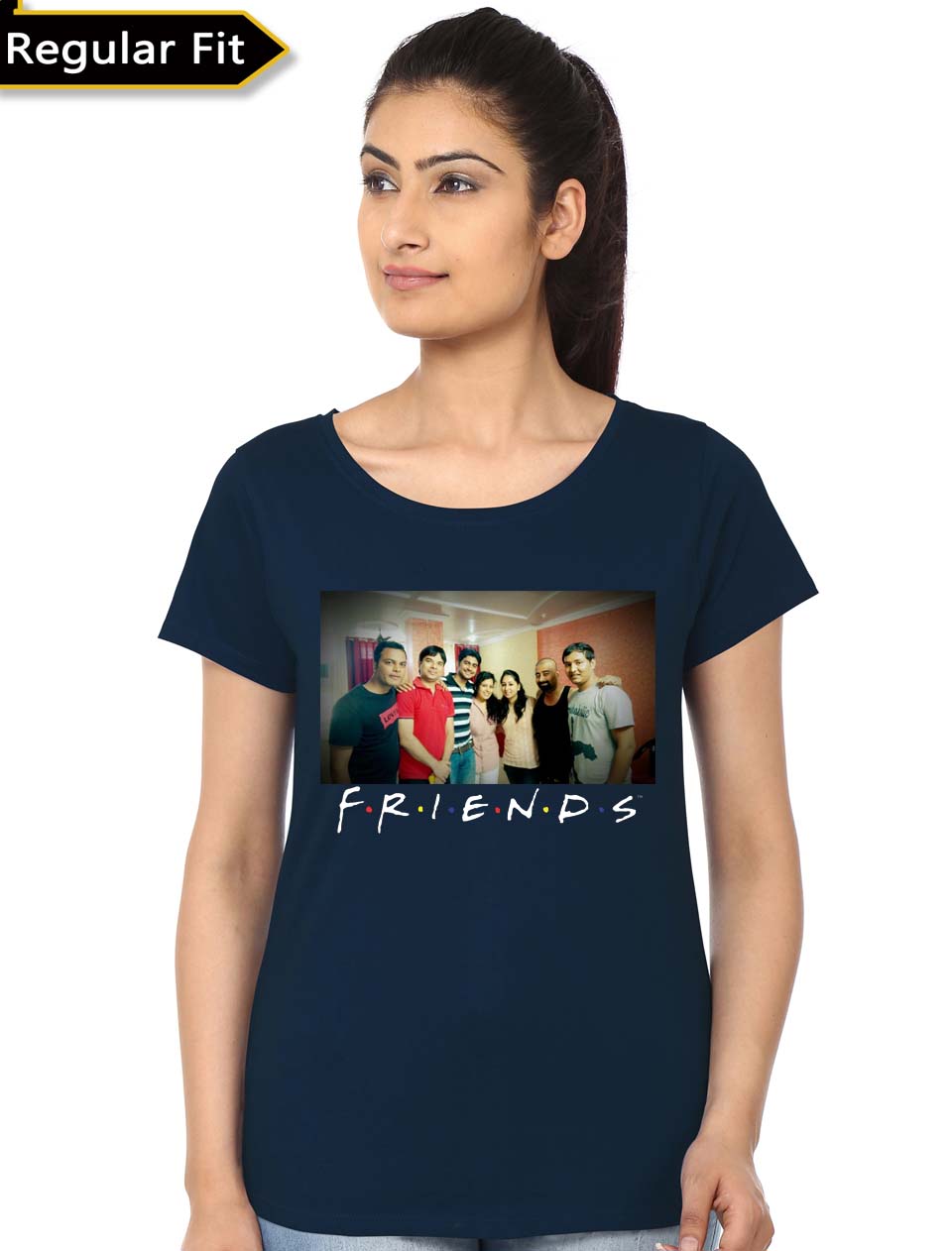 Custom Friend Navy Blue Girls Tee Hoodie, Sweatshirt | CoreVibeTees.com