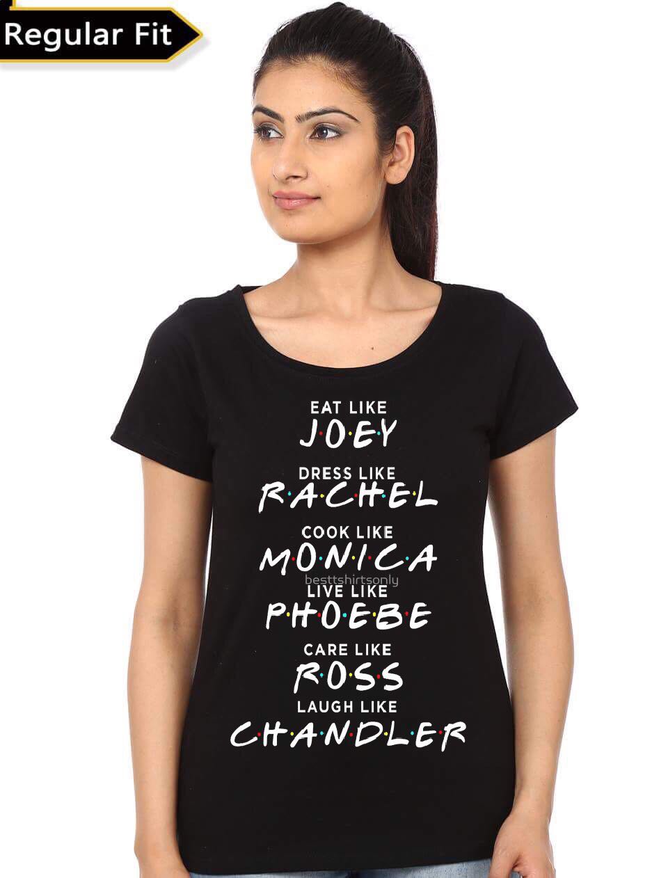 Friends Girl Black T-Shirt Hoodie, Sweatshirt | CoreVibeTees.com