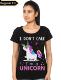 I Donâ€™t Care Iâ€™m A Unicorn Black Girlâ€™s T-Shirt Hoodie, Sweatshirt | CoreVibeTees.com