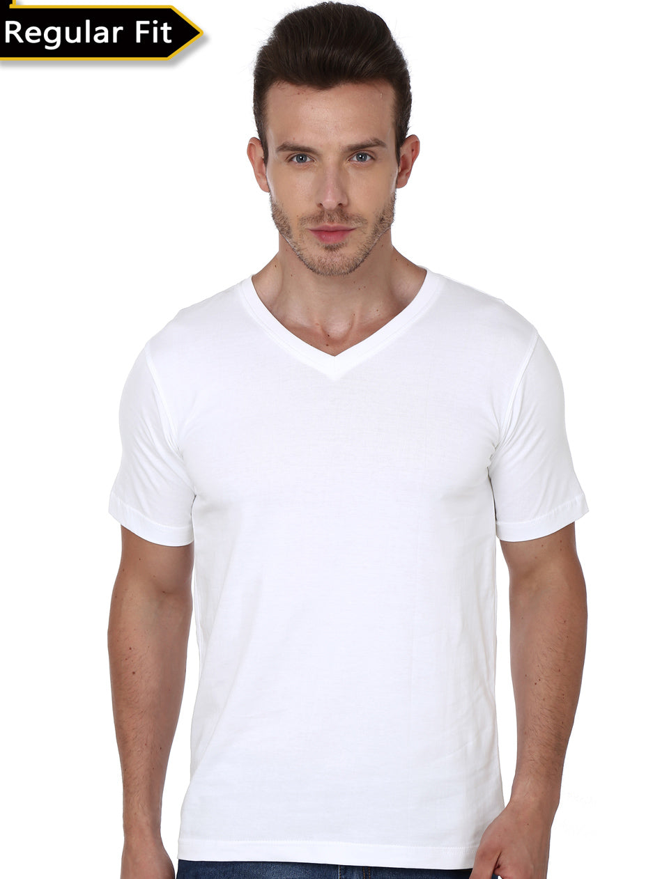 Plain White V-Neck T-Shirt Hoodie, Sweatshirt | CoreVibeTees.com
