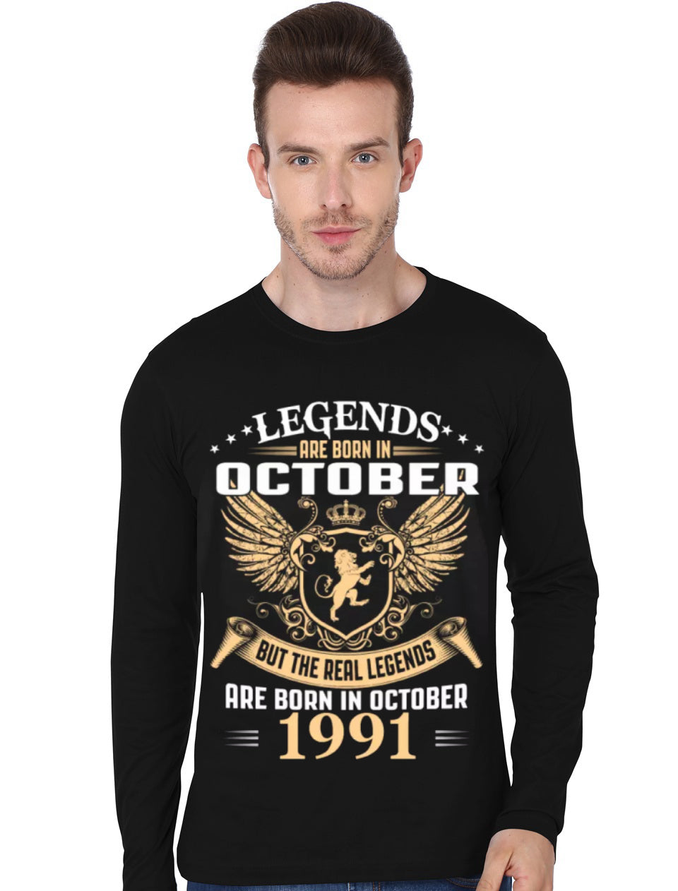 Legends Are Born In October 199 Full Sleeve T-Shirt Hoodie, Sweatshirt | CoreVibeTees.com