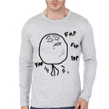 Meme Grey Full Sleeve Tee Hoodie, Sweatshirt | CoreVibeTees.com