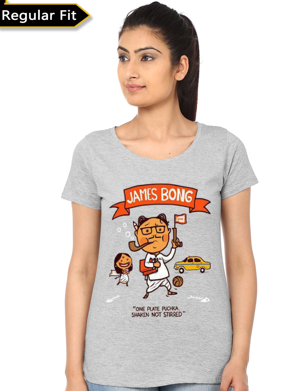 Bengali Bong Womenâ€™s Grey T-Shirt Hoodie, Sweatshirt | CoreVibeTees.com