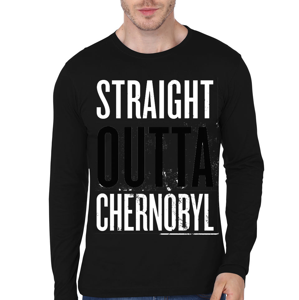 Straight Outta Chernobyl Black Full Sleeve T-Shirt Hoodie, Sweatshirt | CoreVibeTees.com