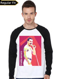 Freddie Mercury Raglan T-Shirt Hoodie, Sweatshirt | CoreVibeTees.com