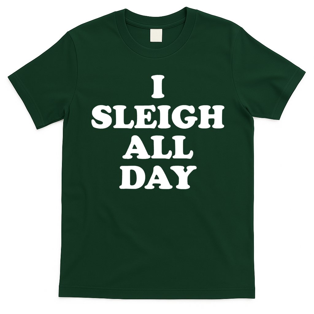 Funny Sleigh All Day Shirt,I Sleigh All Day Top,I Sleigh All Day Funny T-Shirt Hoodie, Sweatshirt | CoreVibeTees.com