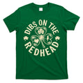 Funny Shamrock Irish St Patricks Day Dibs On The Redhead T-Shirt Hoodie, Sweatshirt | CoreVibeTees.com
