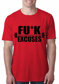 Fuck Exuses Red T-Shirt Hoodie, Sweatshirt | CoreVibeTees.com