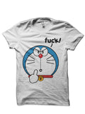 Fuck Doraemon White T-Shirt Hoodie, Sweatshirt | CoreVibeTees.com