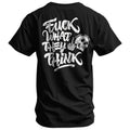 Fuck What They Think Skull Men's T-Shirt Hoodie, Sweatshirt | CoreVibeTees.com (Image 1)