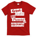 Funny Great Dads Get Promoted To Grandpa T-Shirt Hoodie, Sweatshirt | CoreVibeTees.com