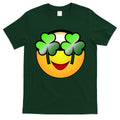 Funny Irish Clover St. Patrick's Day Emoji T-Shirt Hoodie, Sweatshirt | CoreVibeTees.com