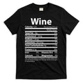 Funny Thanksgiving Wine Nutritional Values T-Shirt Hoodie, Sweatshirt | CoreVibeTees.com