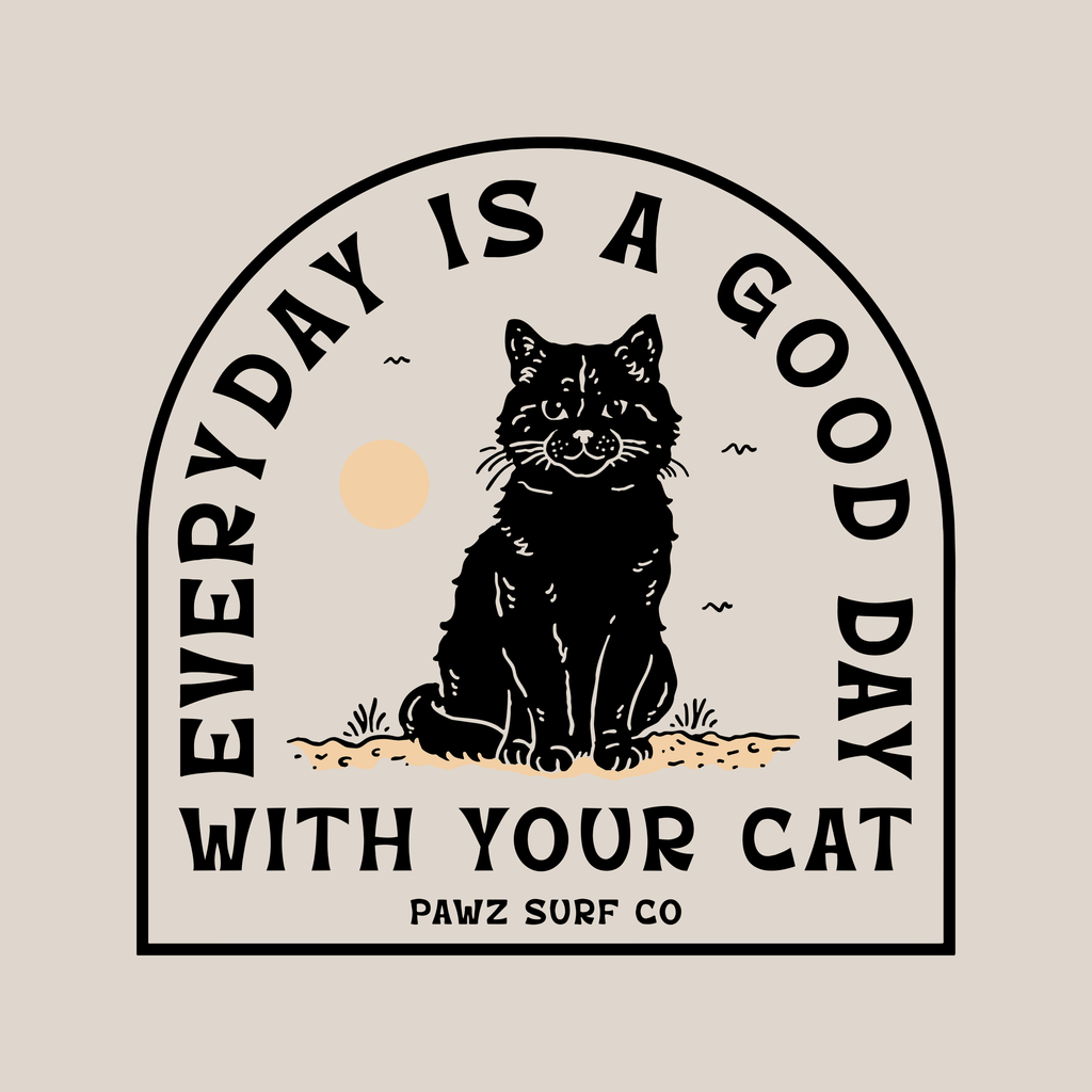 Good Day Cat - Natural (Adult Short Sleeve T-Shirt) Hoodie, Sweatshirt | CoreVibeTees.com (Image 3)