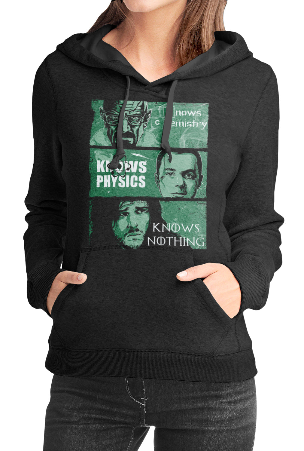 Game Of Bad Theory Girls Black Hoodie T-Shirts, Sweatshirt | CoreVibeTees.com