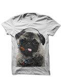 Gamer Pug White T-Shirt Hoodie, Sweatshirt | CoreVibeTees.com