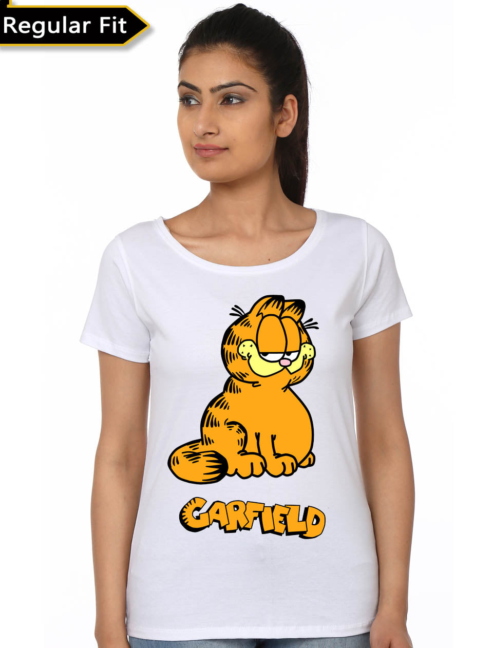 Garfield White Girls T-Shirt Hoodie, Sweatshirt | CoreVibeTees.com