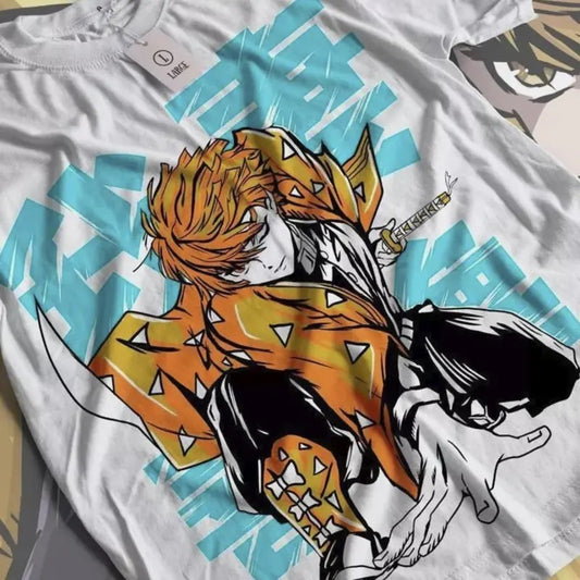gatsuma Zenitsu Shirt Demon Slayer Kimetsu No Yaiba Anime Black Shirt Sweatshirt, Hoodie, Comfort Colors