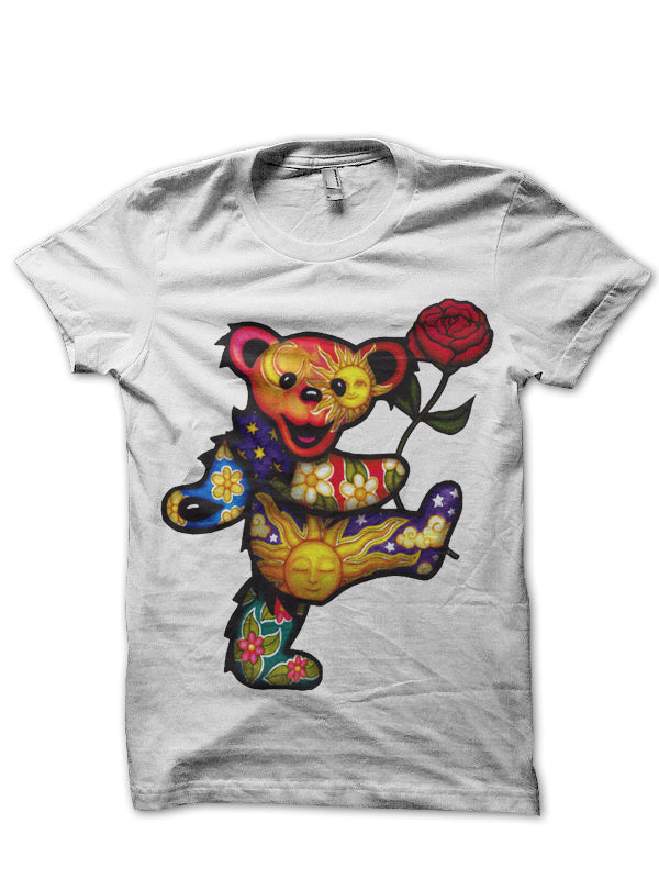 Grateful Dead Bear White T-Shirt Hoodie, Sweatshirt | CoreVibeTees.com
