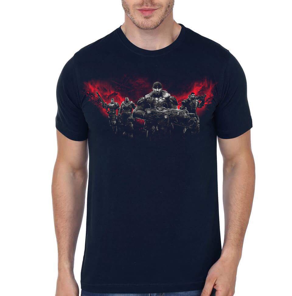Gears Of War Navy Blue T-Shirt Hoodie, Sweatshirt | CoreVibeTees.com