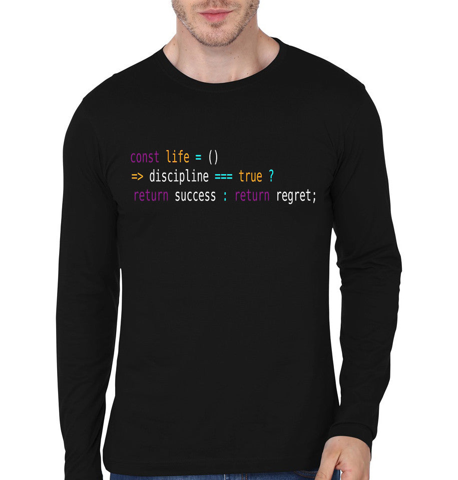 Const Life Black Full Sleeve T-Shirt Hoodie, Sweatshirt | CoreVibeTees.com
