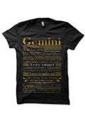 Gemini Black T-Shirt Hoodie, Sweatshirt | CoreVibeTees.com