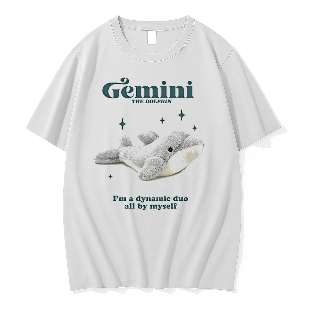 Gemini The Dolphin Im A Dynamic Duo All By Myself 0 Tshirts Sweater