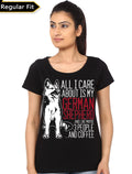 German Shepherd Girls Black T-Shirt Hoodie, Sweatshirt | CoreVibeTees.com