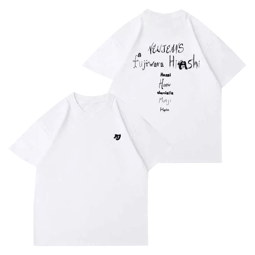 NewJeans Merch Kpop NewJeans NJ x Hiroshi Fujiwara T-Shirt Anniversary Gift for Men Hoodie, Sweatshirt | CoreVibeTees.com