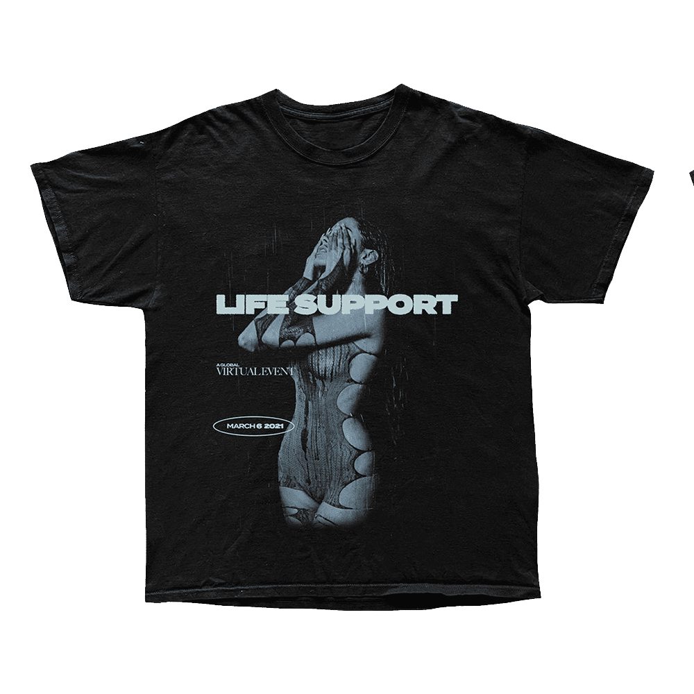 Madison Beer Merch Madison Beer Life Support Black T-Shirt Gifts For Music Fans Hoodie, Sweatshirt | CoreVibeTees.com