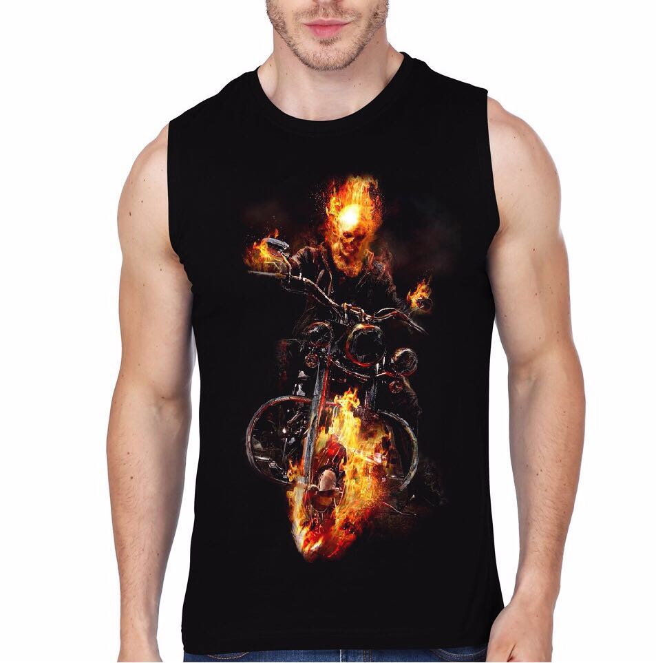 Ghost Rider Black Vest T-Shirts, Hoodie, Sweatshirt | CoreVibeTees.com