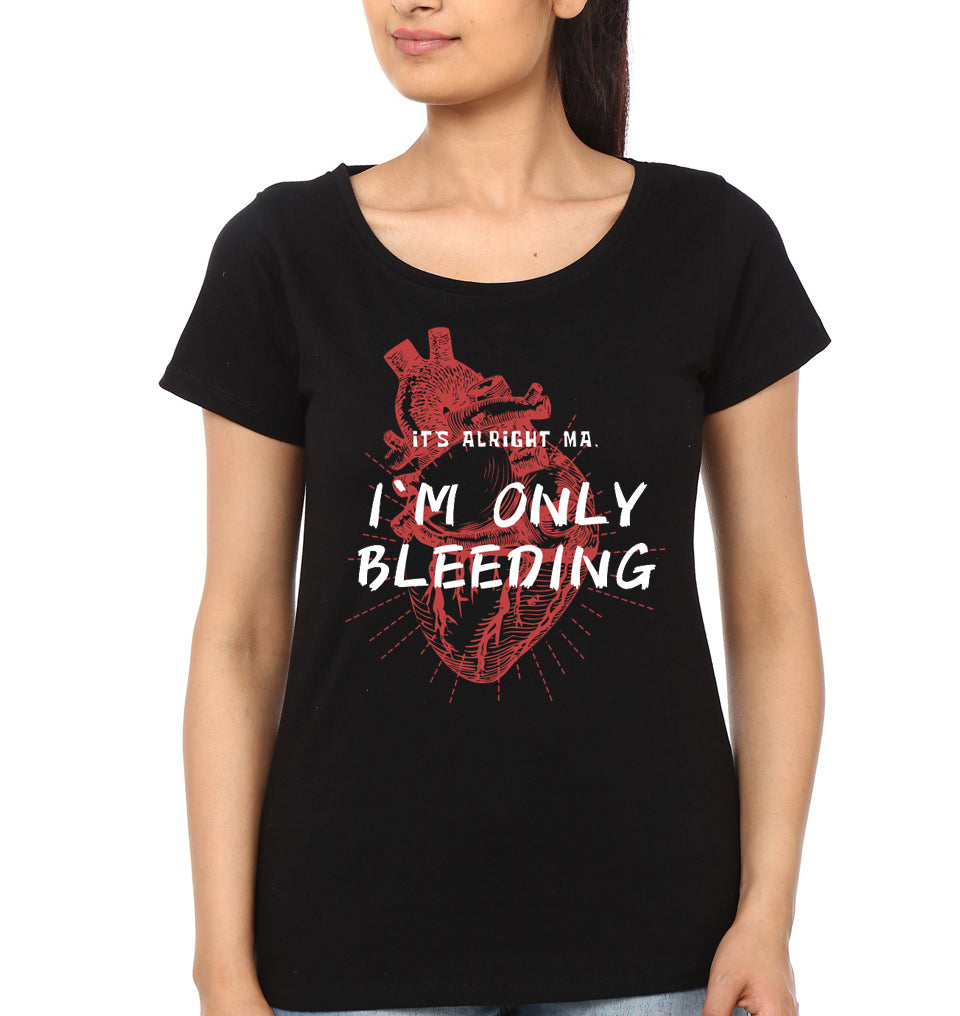 It`s alright ma, i`m only bleeding Girls T-Shirt Hoodie, Sweatshirt | CoreVibeTees.com