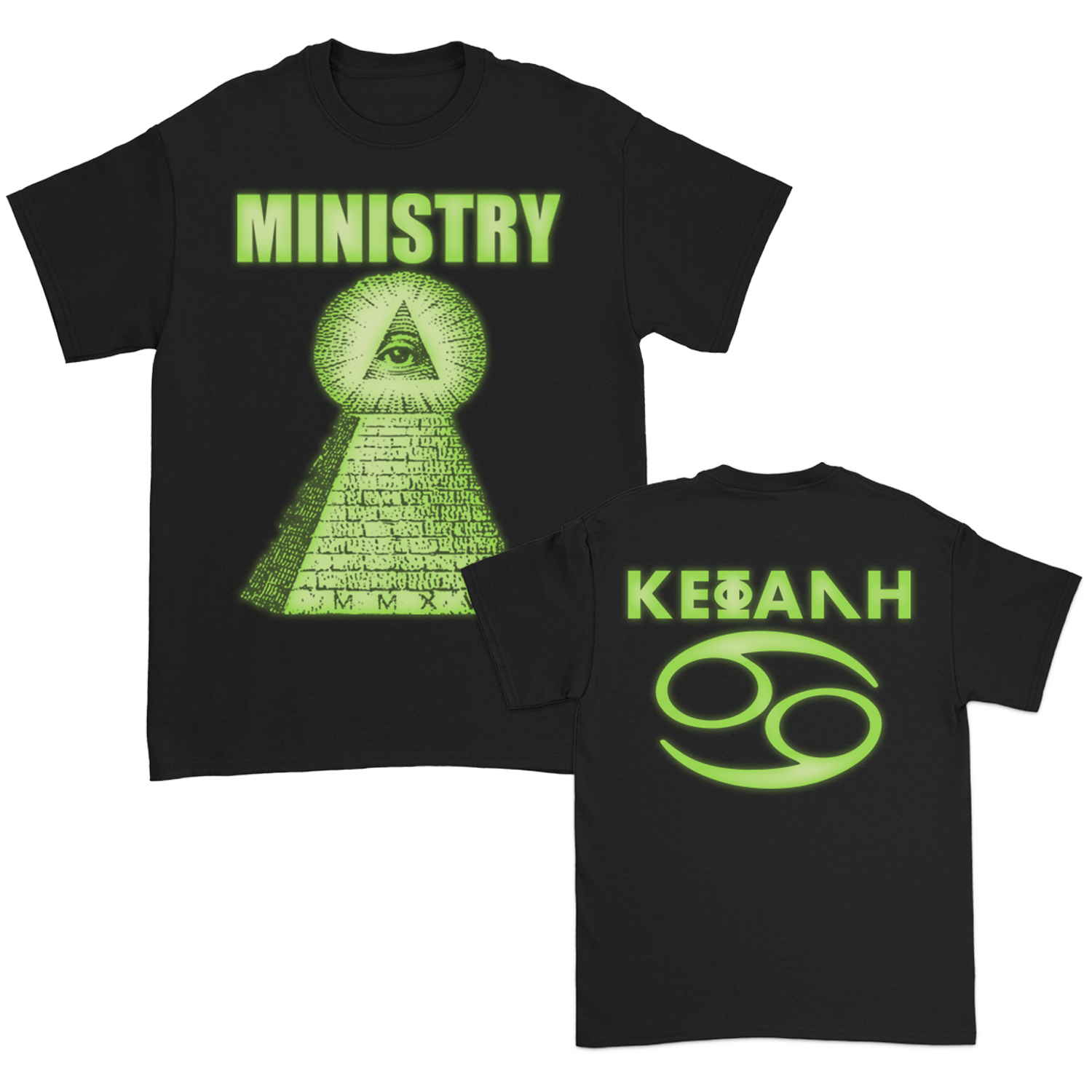 Pyramid Glow-In-The-Dark T-Shirt (Black) - Limited Edition Hoodie, Sweatshirt | CoreVibeTees.com (Image 1)